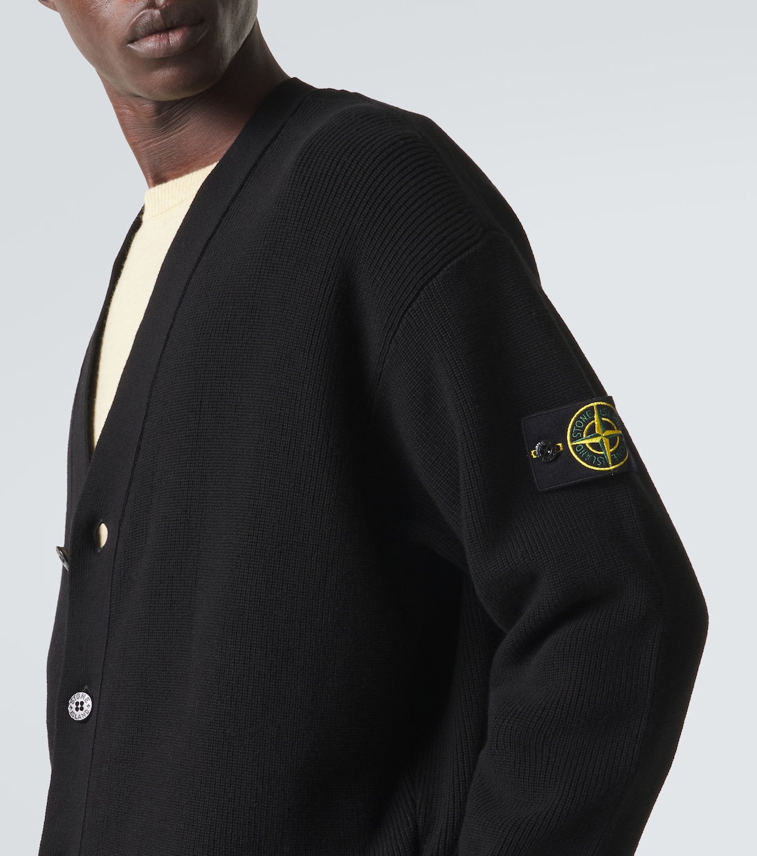 Compass cotton cardigan | Stone Island