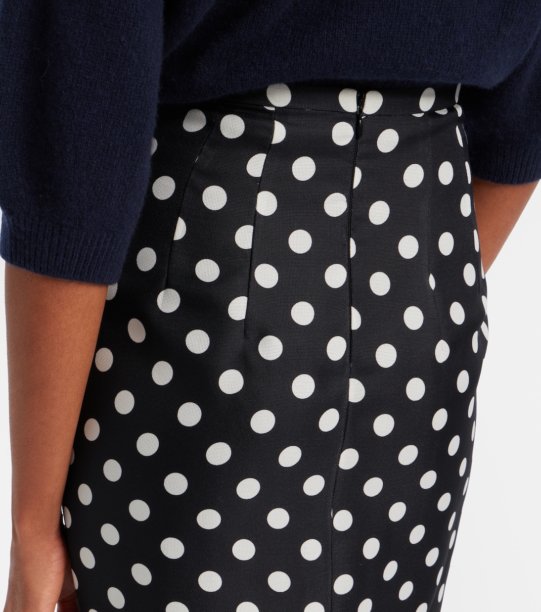 Winton polka-dot high-rise silk maxi skirt | Khaite