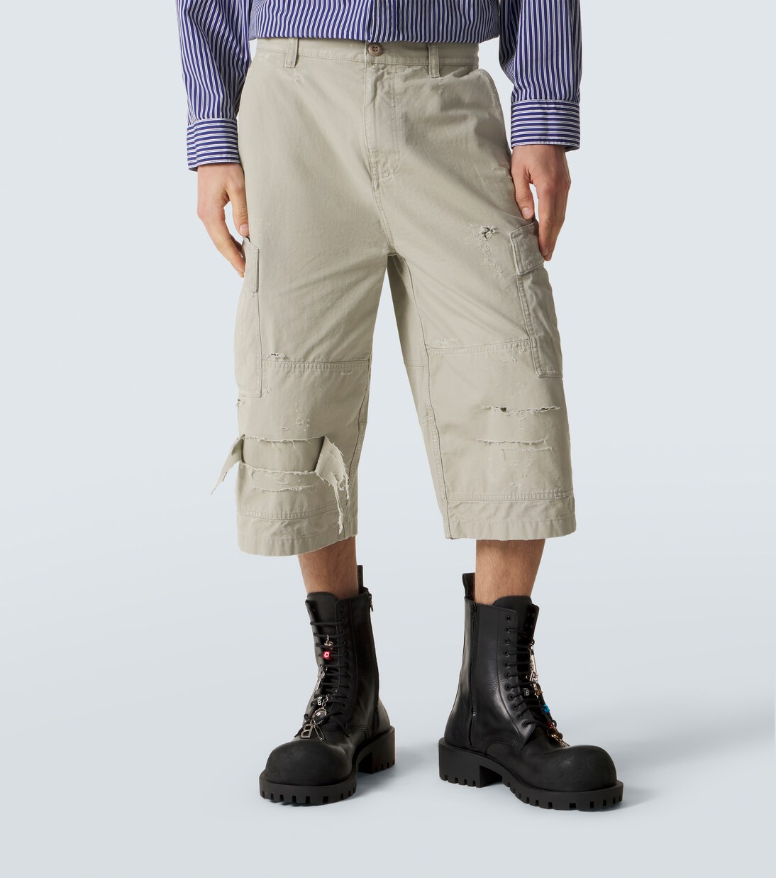 Cropped-Cargohose aus Baumwolle | Balenciaga