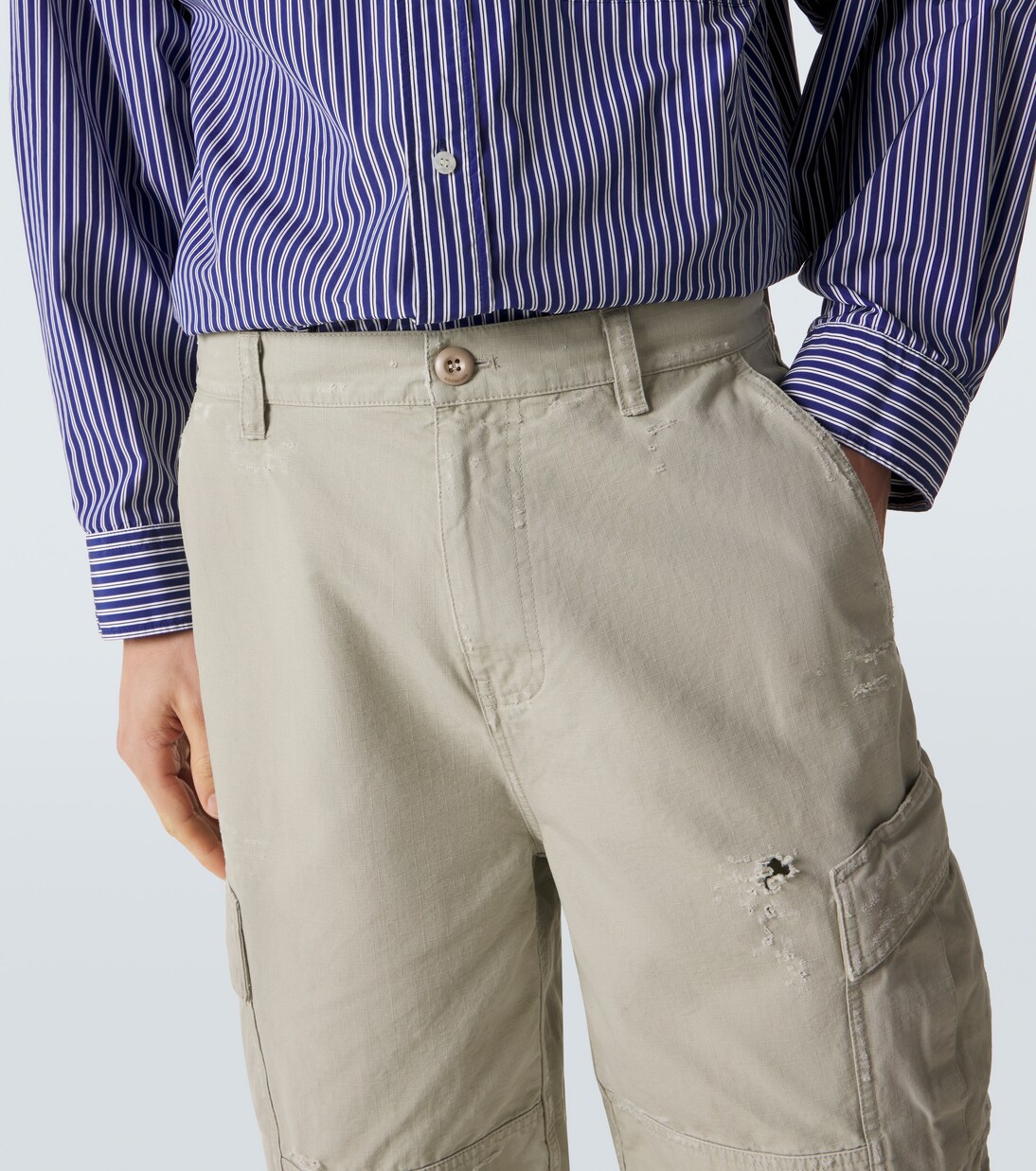 Cropped-Cargohose aus Baumwolle | Balenciaga