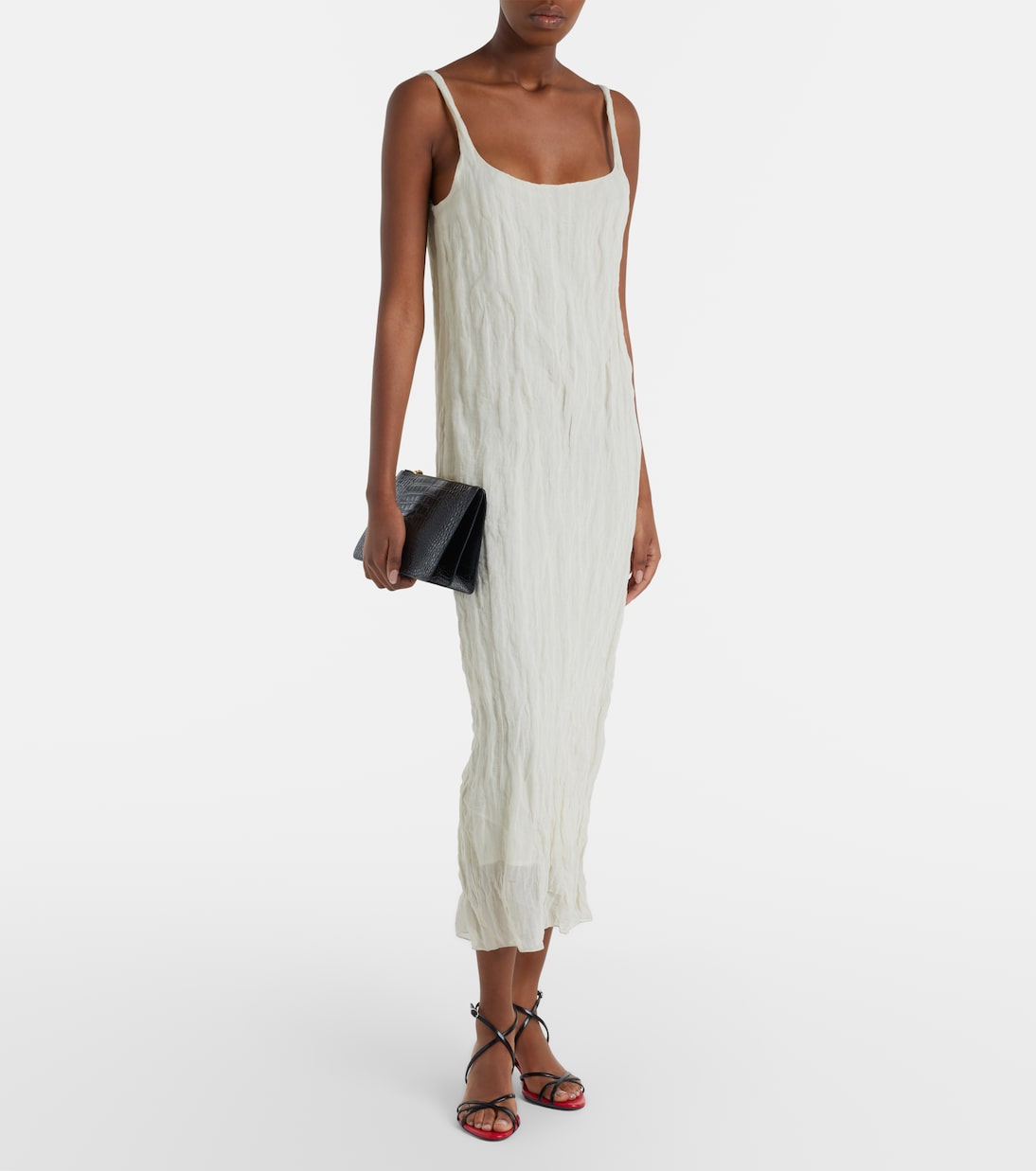 Cotton-blend midi dress | Róhe