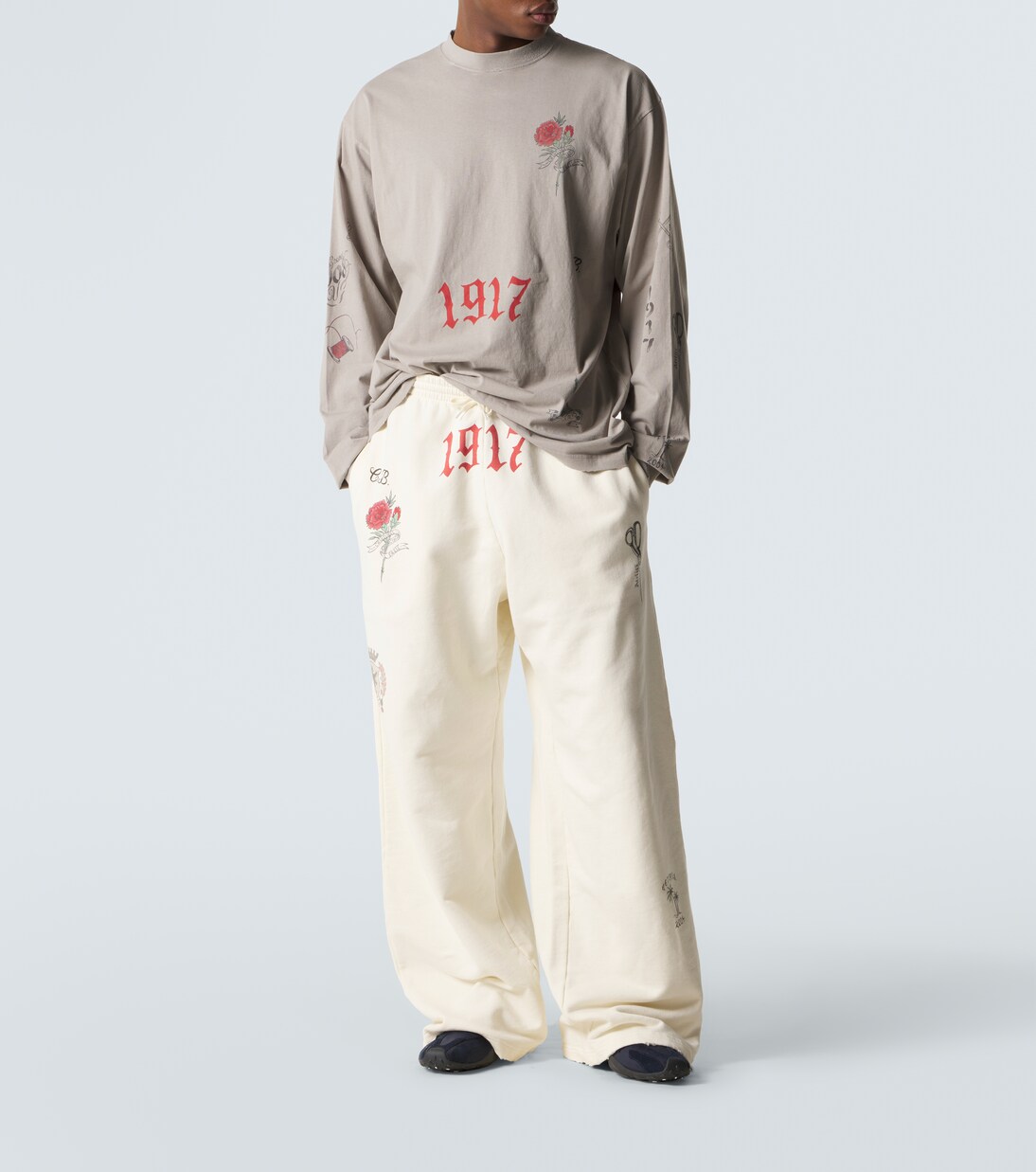 Bedrucktes Longsleeve aus Baumwoll-Jersey | Balenciaga