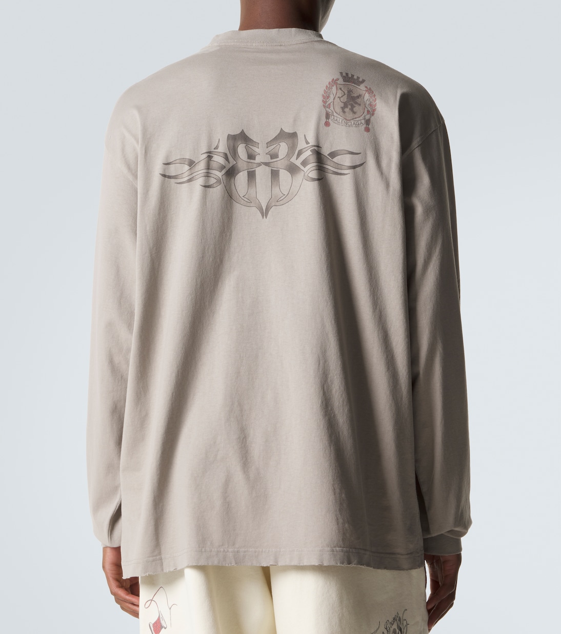 Bedrucktes Longsleeve aus Baumwoll-Jersey | Balenciaga