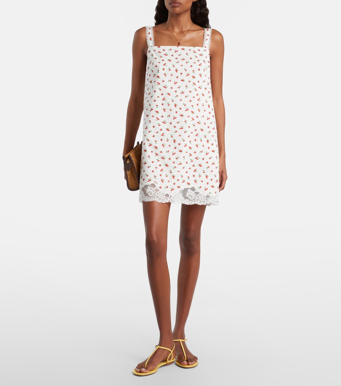 Minikleid Delia aus Baumwolle mit Spitze | Posse