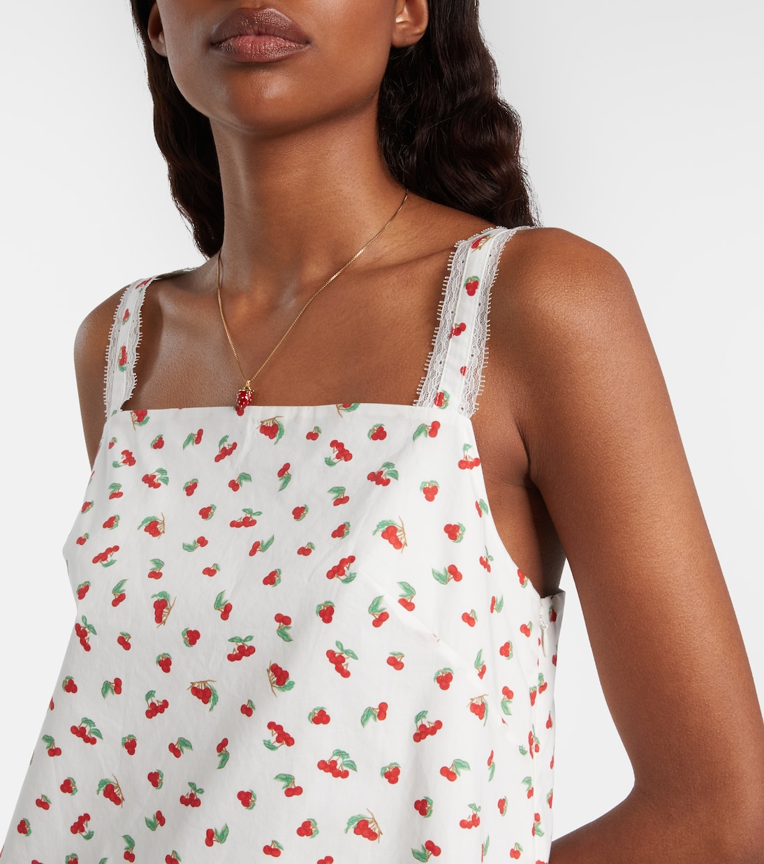 Minikleid Delia aus Baumwolle mit Spitze | Posse