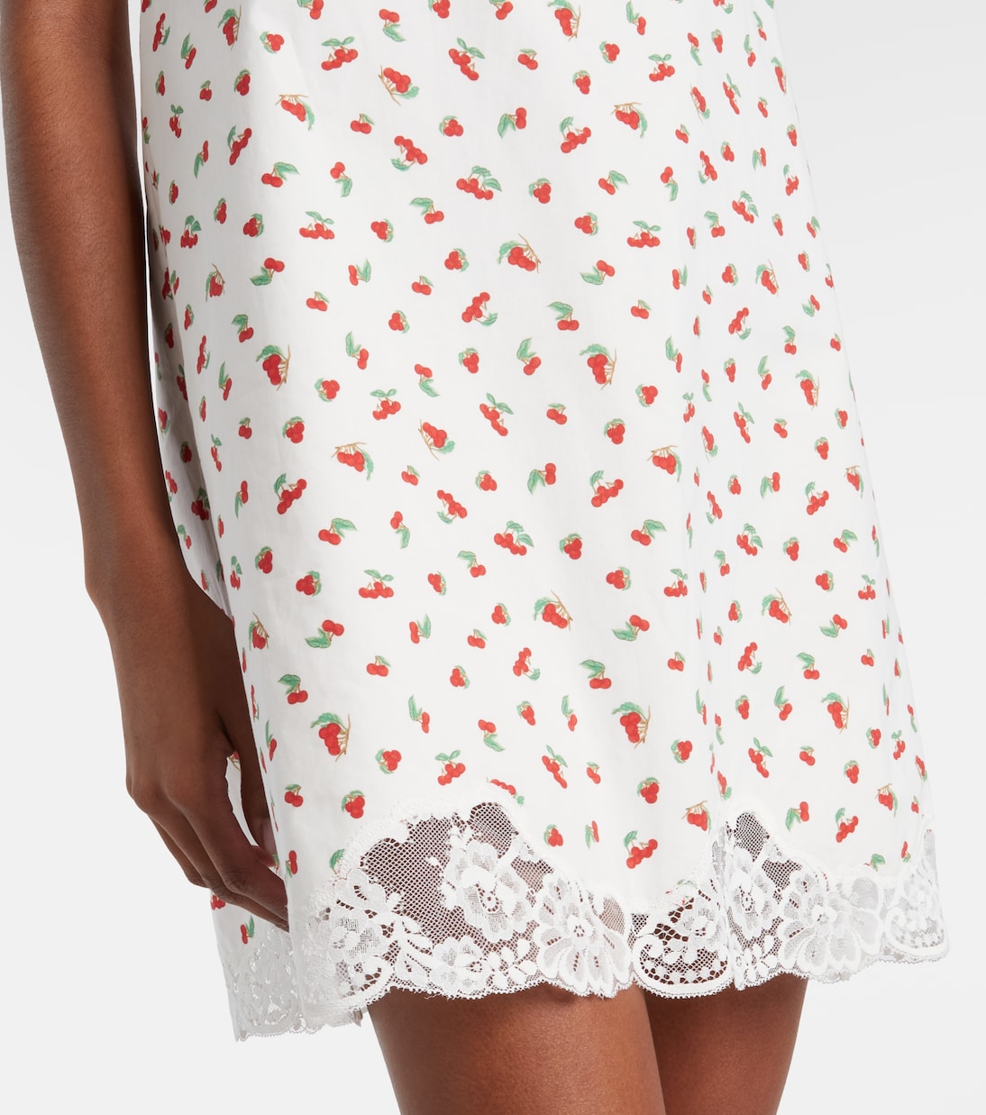 Minikleid Delia aus Baumwolle mit Spitze | Posse