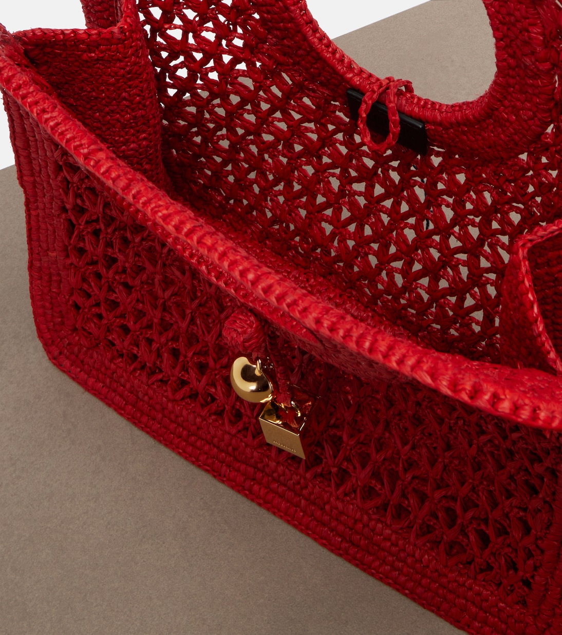 Spiaggia Small raffia top-handle bag | Jacquemus