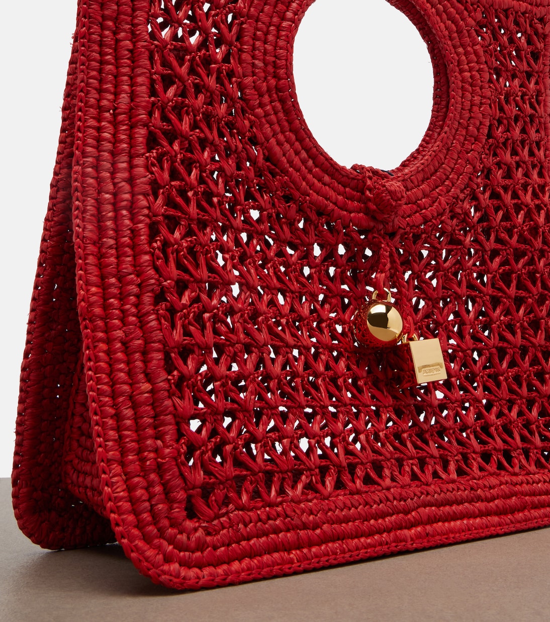 Spiaggia Small raffia top-handle bag | Jacquemus