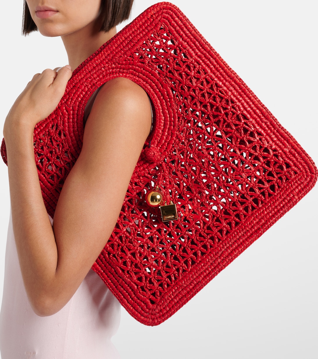Spiaggia Small raffia top-handle bag | Jacquemus