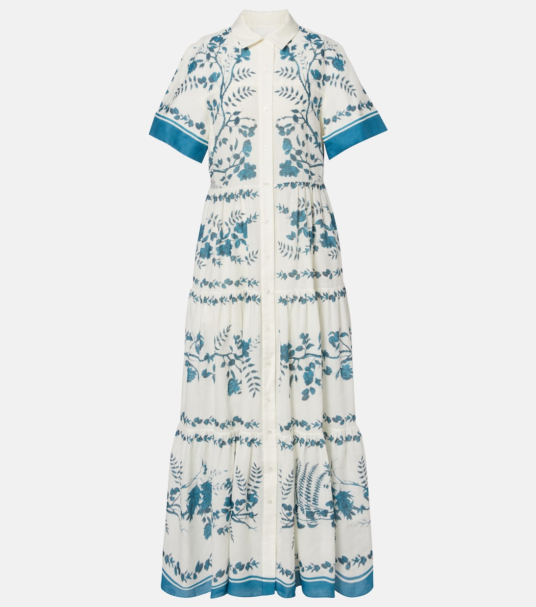Hemdblusenkleid aus Baumwolle und Leinen | Erdem
