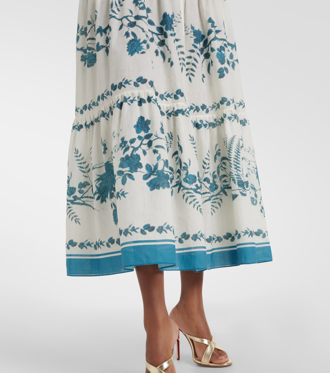 Hemdblusenkleid aus Baumwolle und Leinen | Erdem