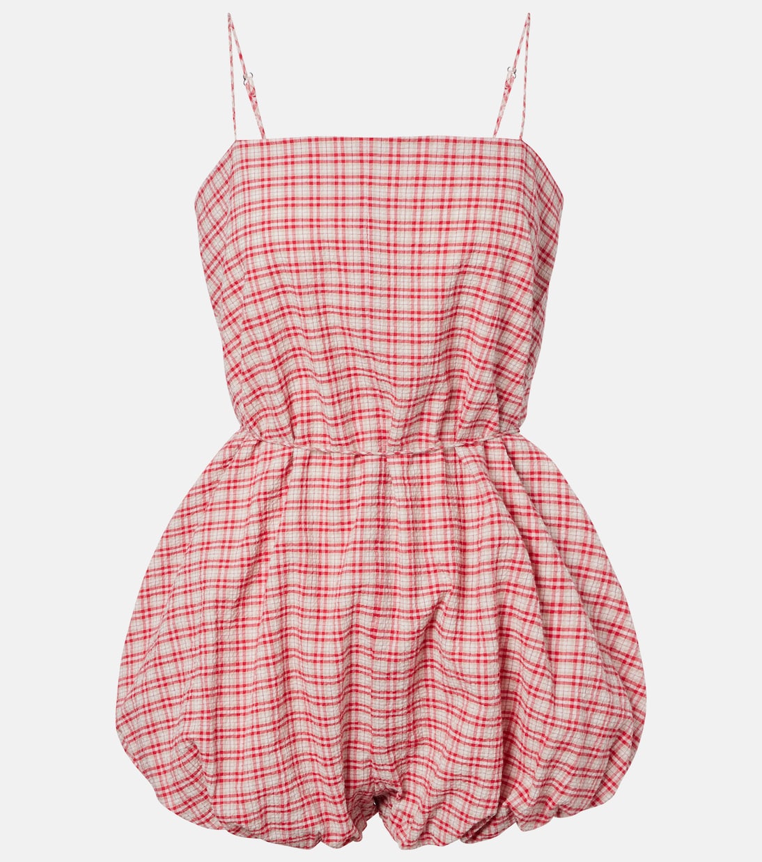 Riatto checked cotton romper | Faithfull
