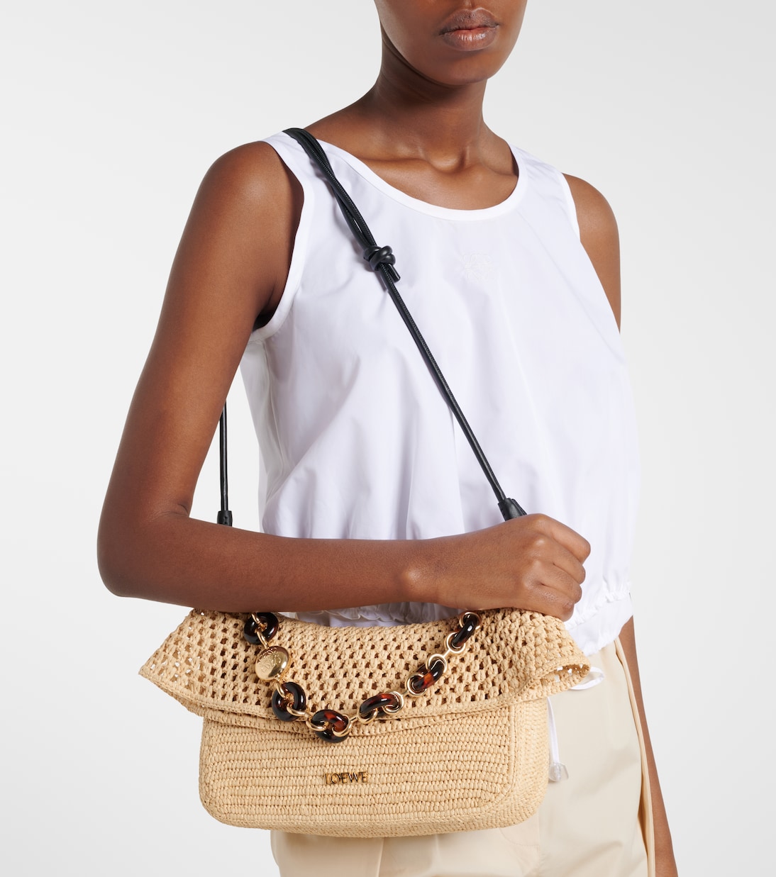 Bolso al hombro Paula's Ibiza Ola Medium | Loewe