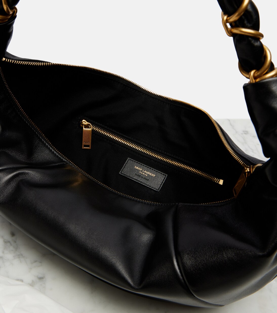 Amalia Small leather shoulder bag | Saint Laurent