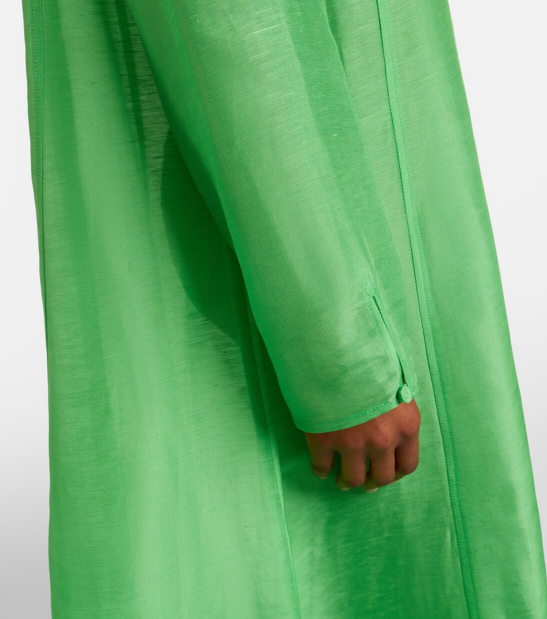 Caftano in lino e seta plissé | Tory Burch