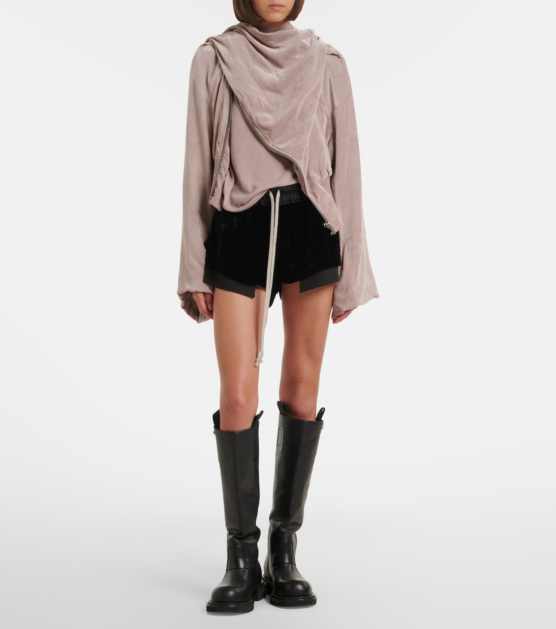 Scarf Flight chenille bomber jacket | Rick Owens
