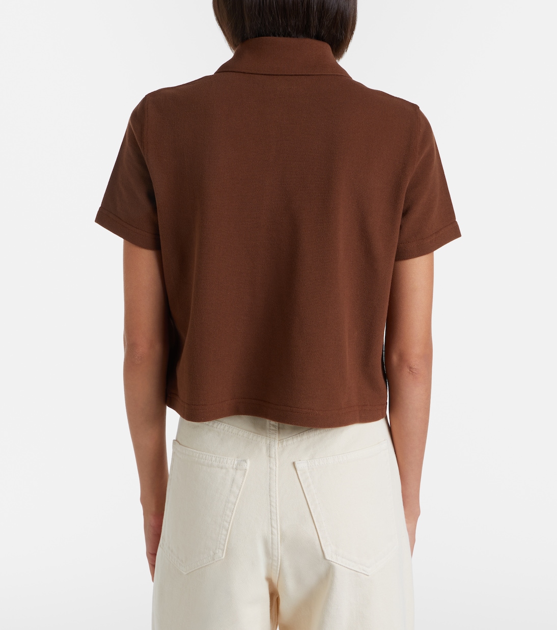 Polo Cassandre de piqué de algodón | Saint Laurent