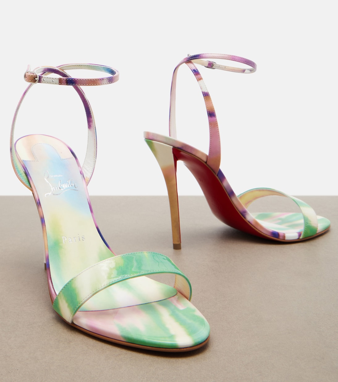 Miss Z tie dye patent leather sandals | Christian Louboutin