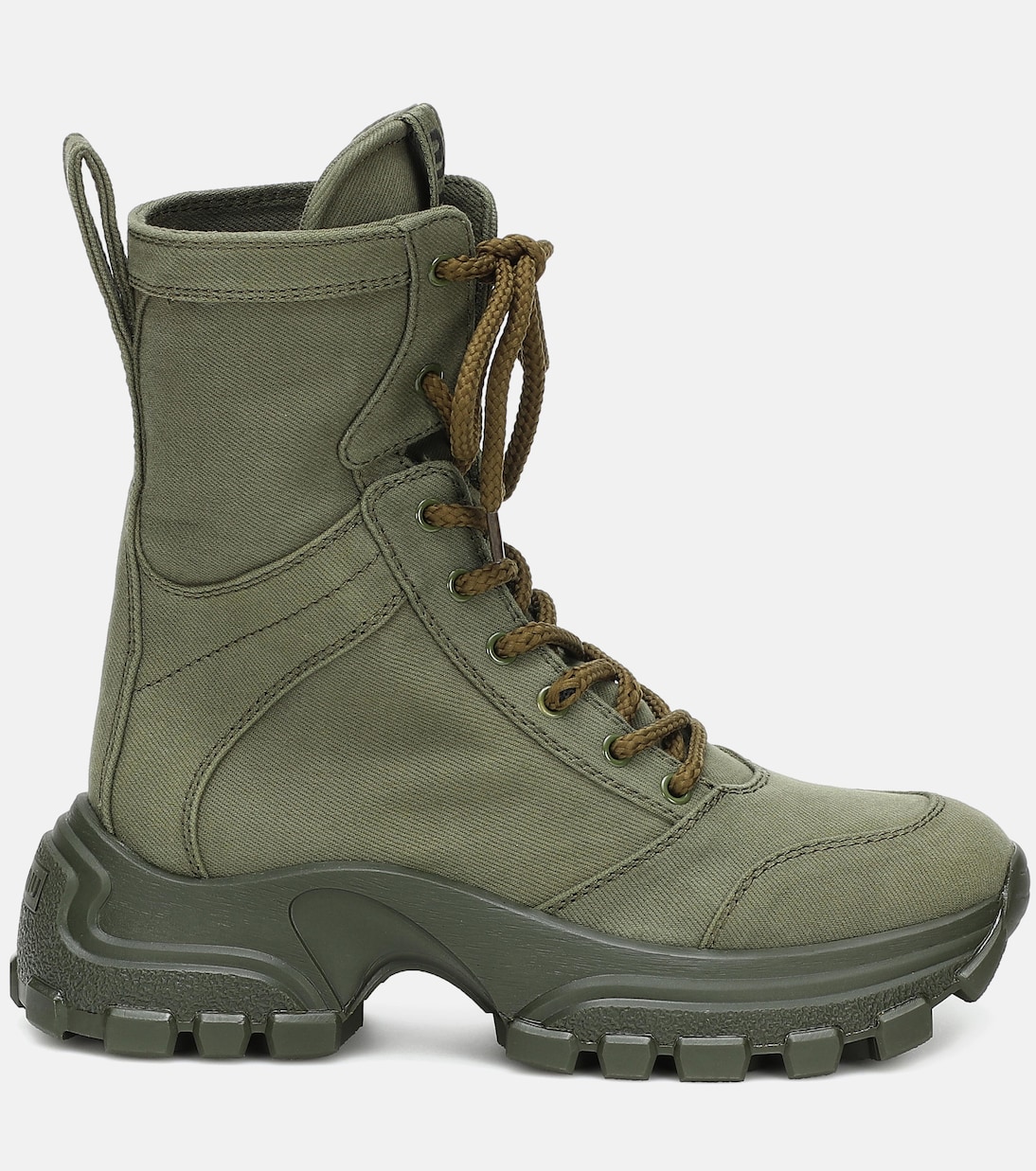 Schnürstiefel aus Canvas | Miu Miu