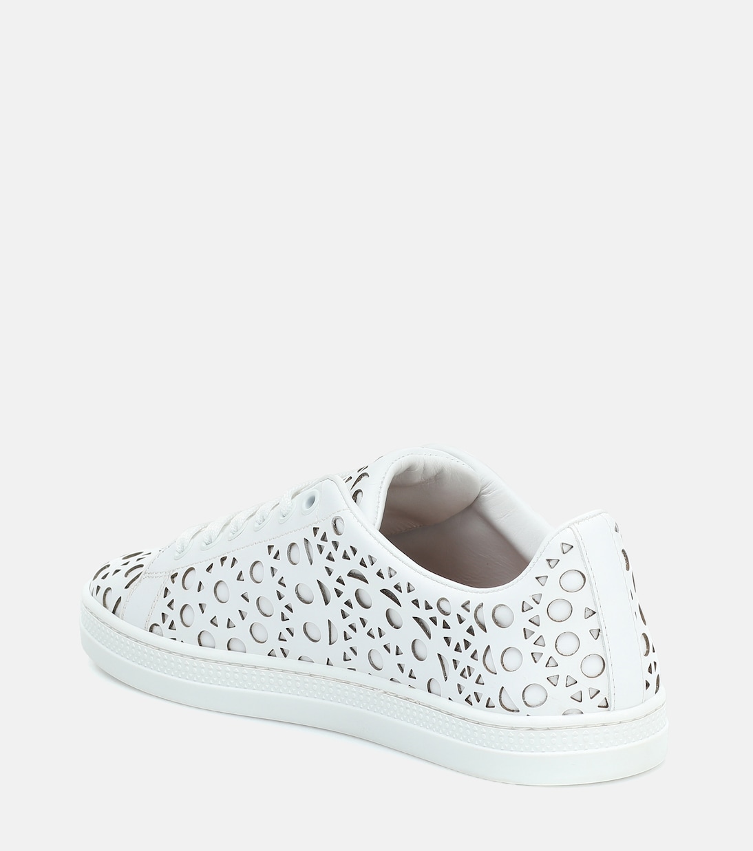 Laser-cut leather sneakers | Alaïa