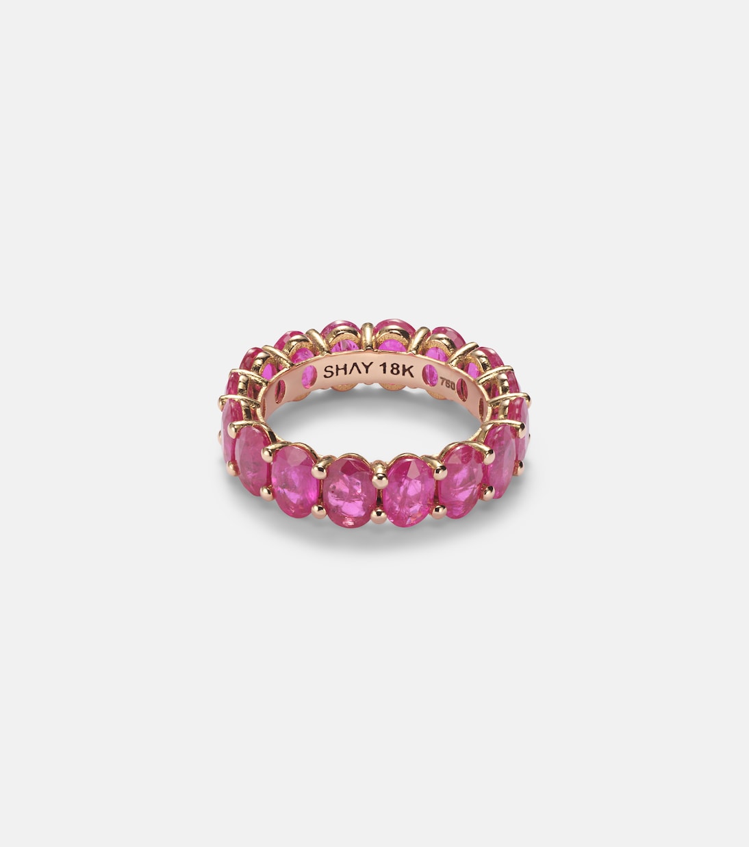 Bague Eternity en or 18 ct et rubis | Shay Jewelry