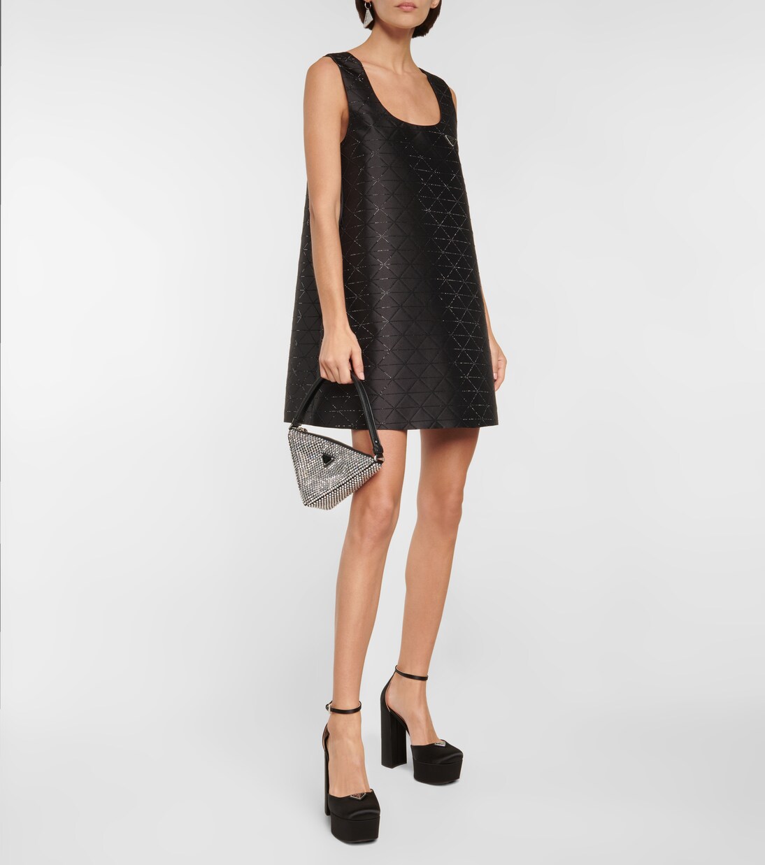 Etui Triangle mit Kristallen | Prada