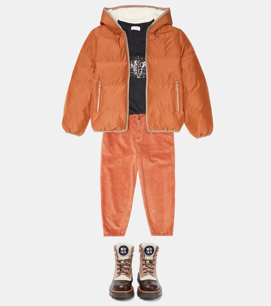 Hose aus Cord | Brunello Cucinelli Kids