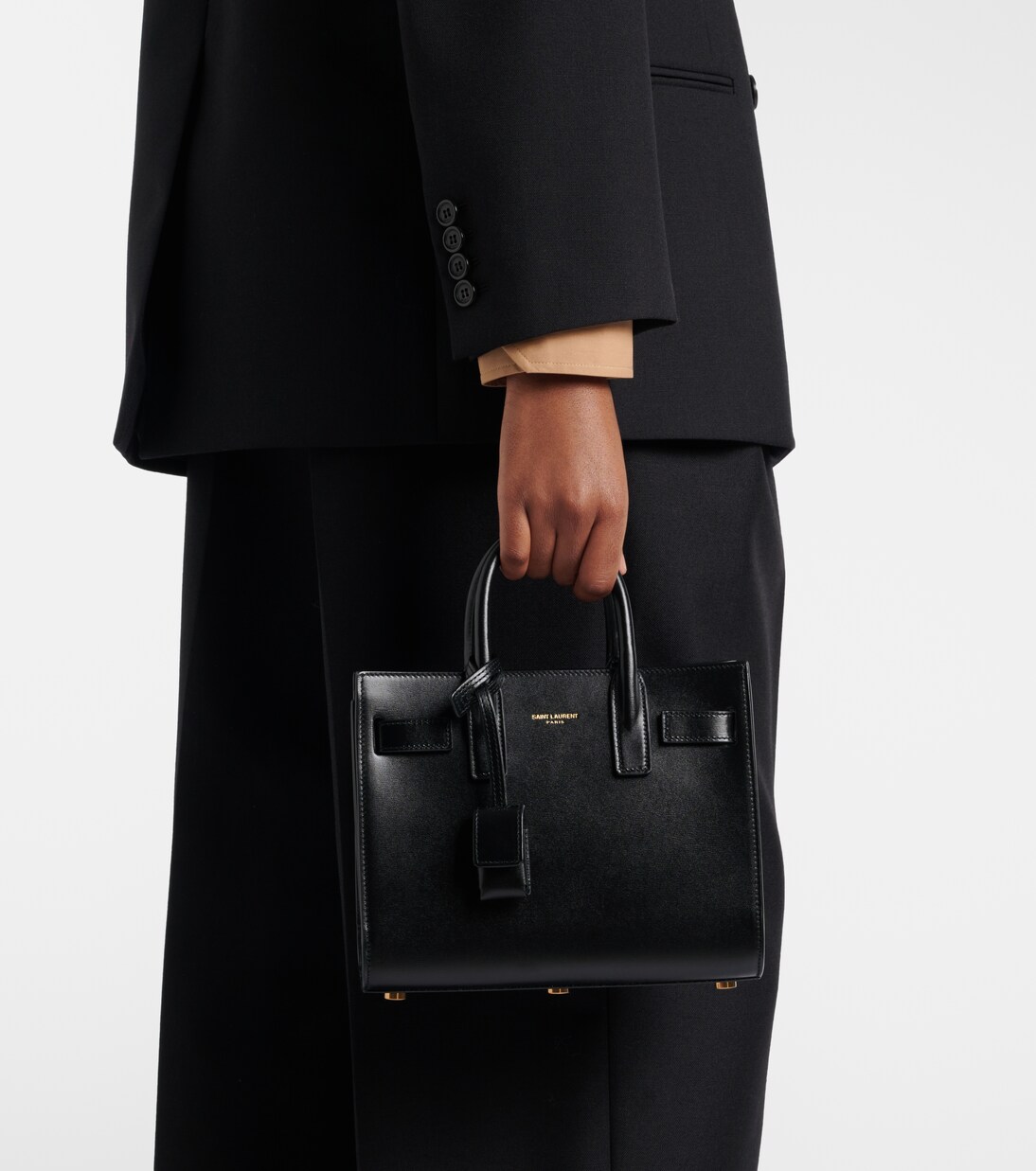 Sac De Jour Nano leather tote | Saint Laurent