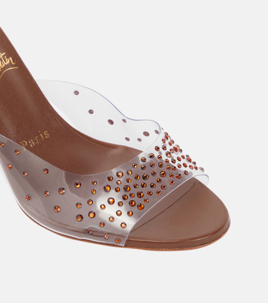 Nudes Degramule embellished mules | Christian Louboutin