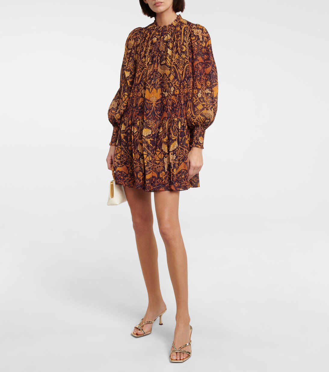 Robe Maja en coton mélangé imprimée | Ulla Johnson