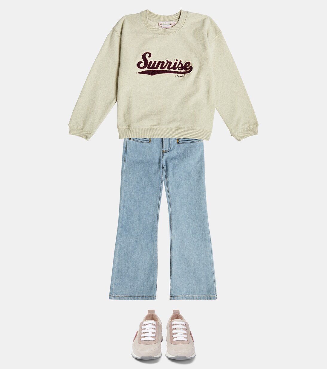 Sweat-shirt Tayla en coton à logo | Bonpoint