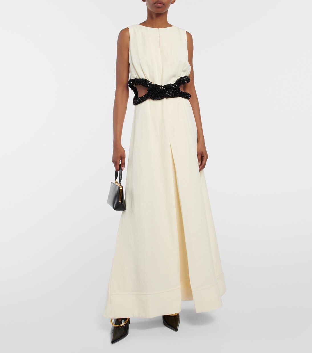 Knotted cutout crêpe gown | Jil Sander