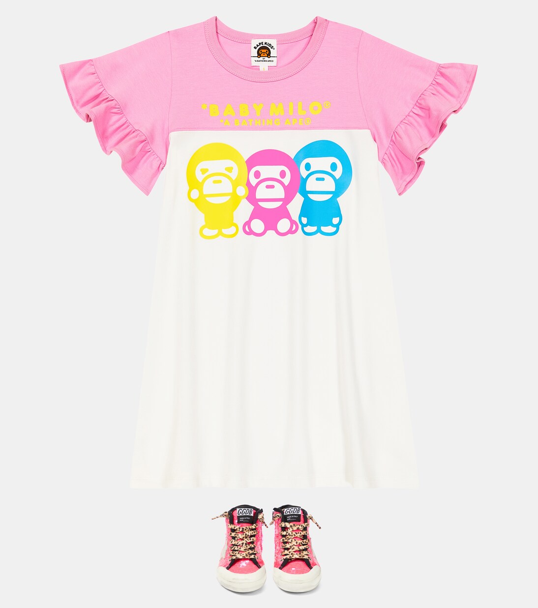 Baby Milo® printed dress | BAPE Kids