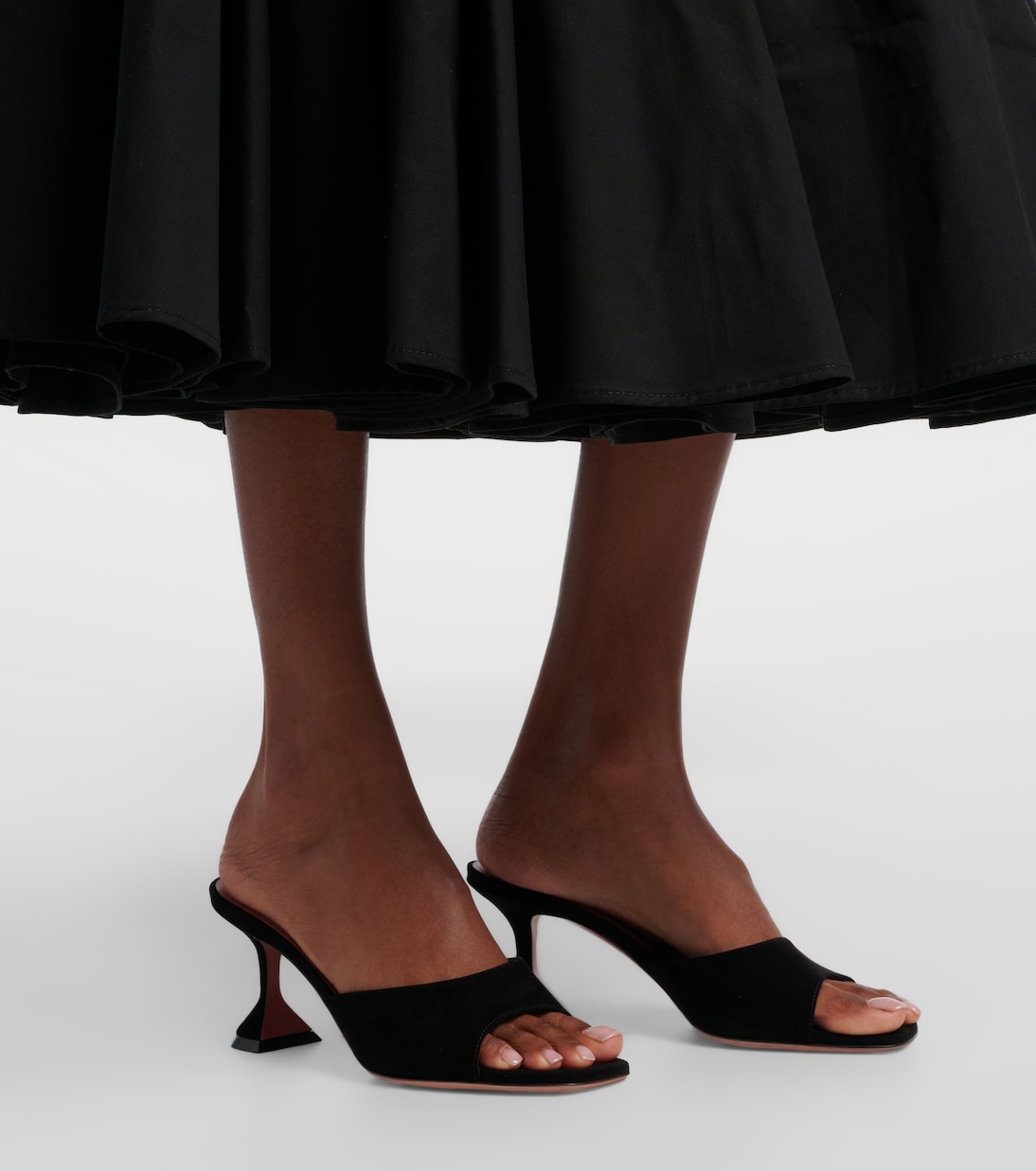 Lupita suede mules | Amina Muaddi