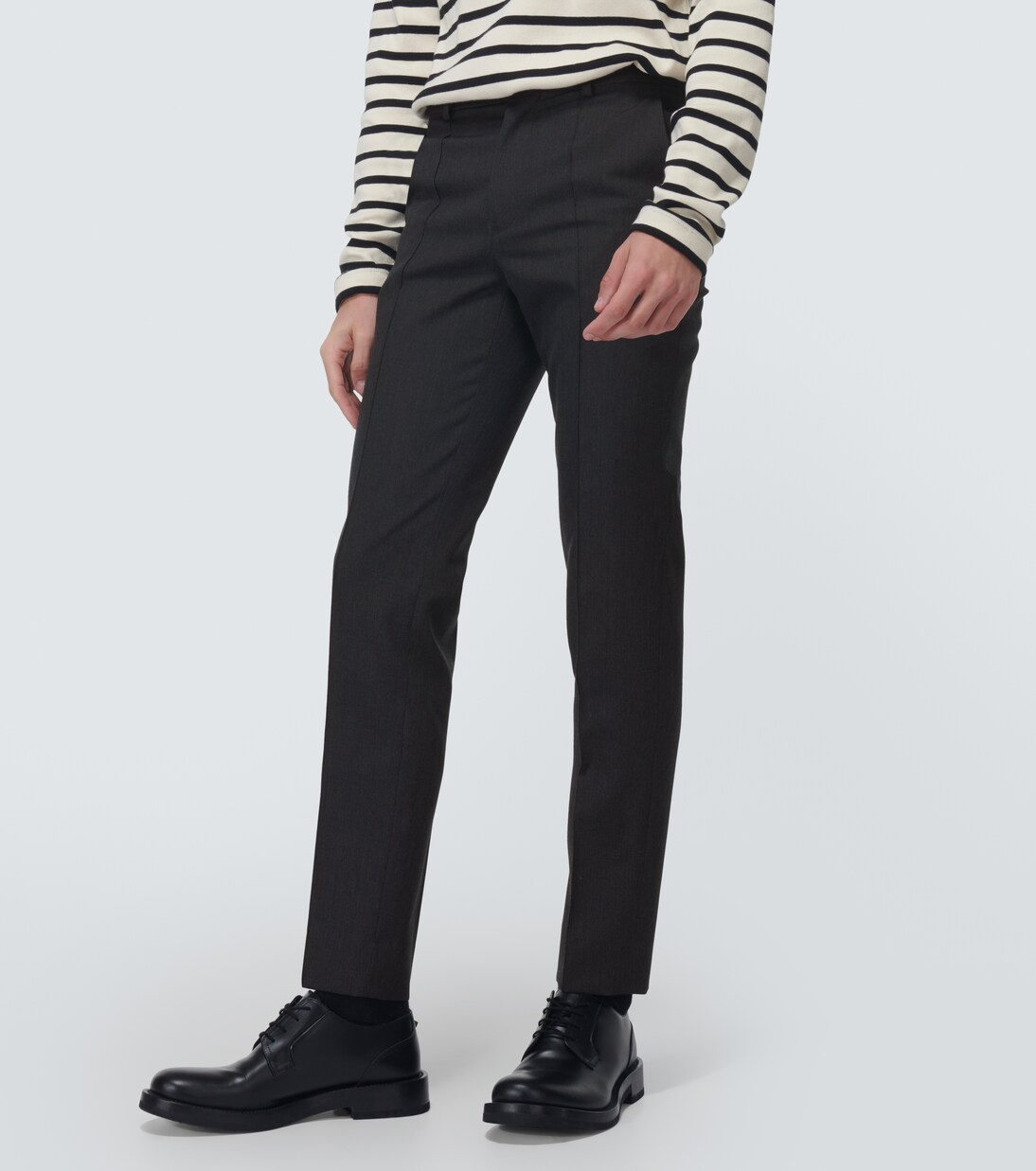 Low-rise wool slim pants | Undercover