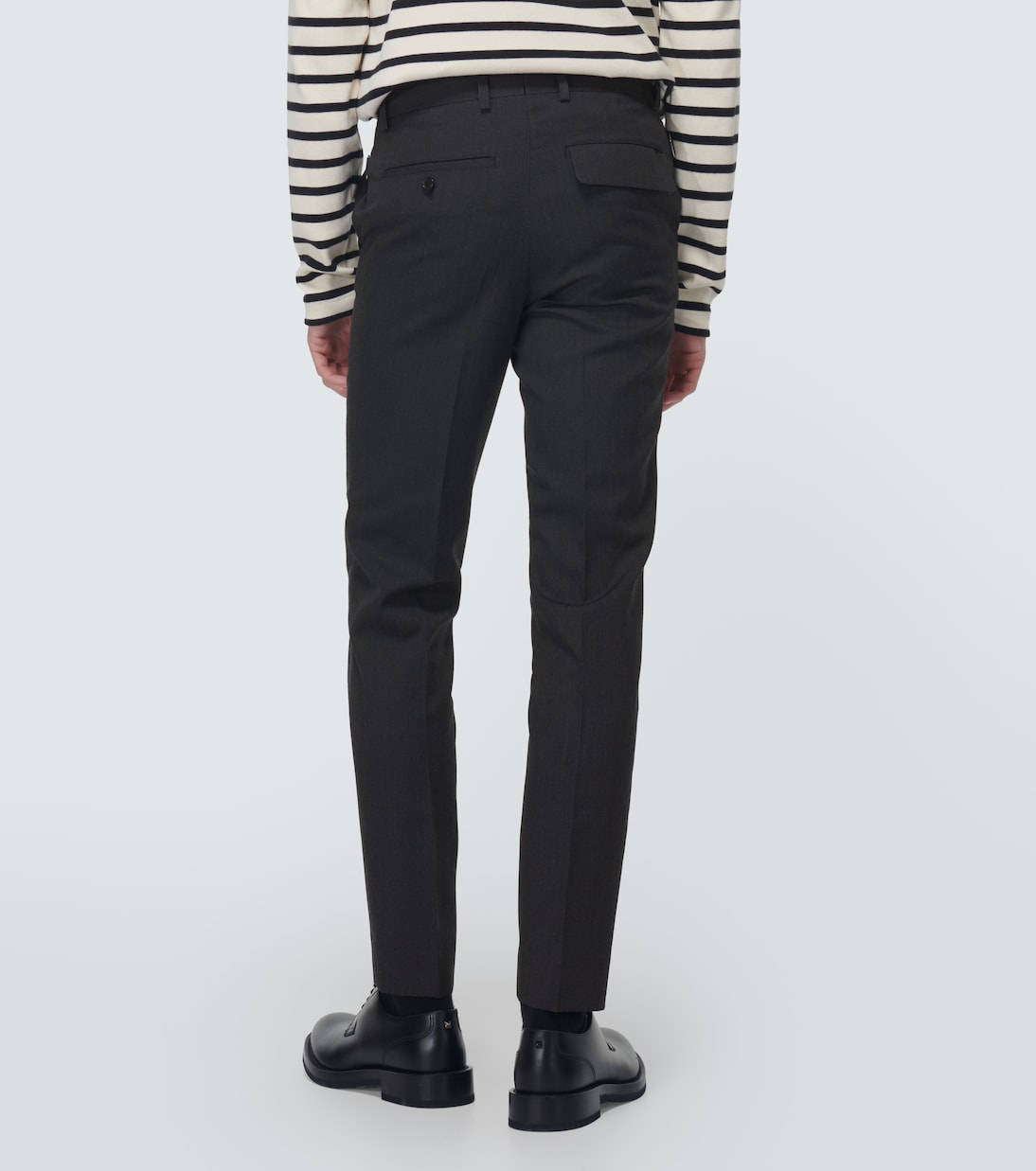 Low-rise wool slim pants | Undercover