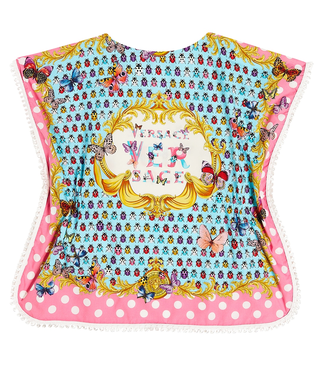 Butterflies Kids cotton cover-up | Versace Kids
