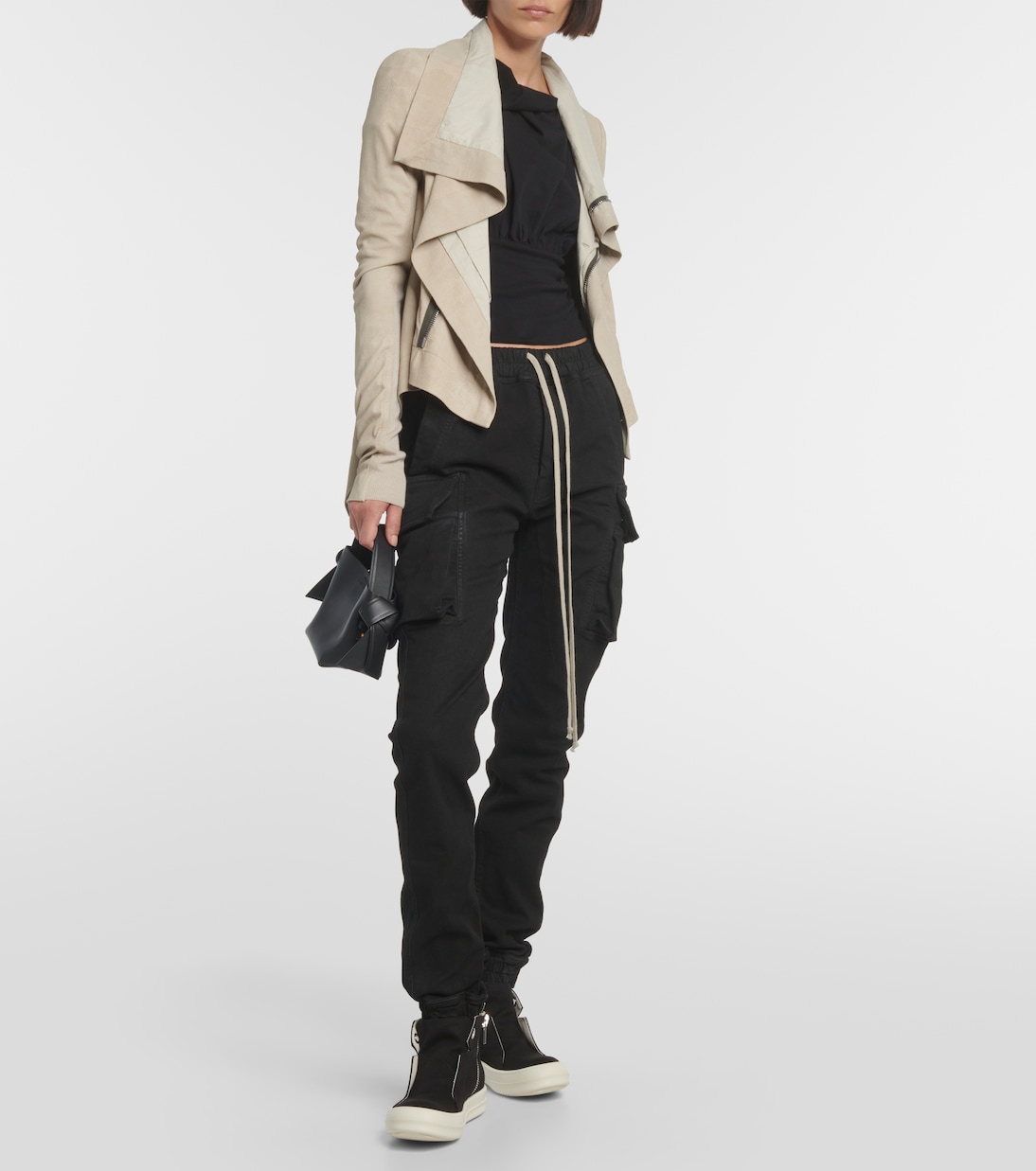 High-Top Sneakers Dunk aus Denim | Rick Owens