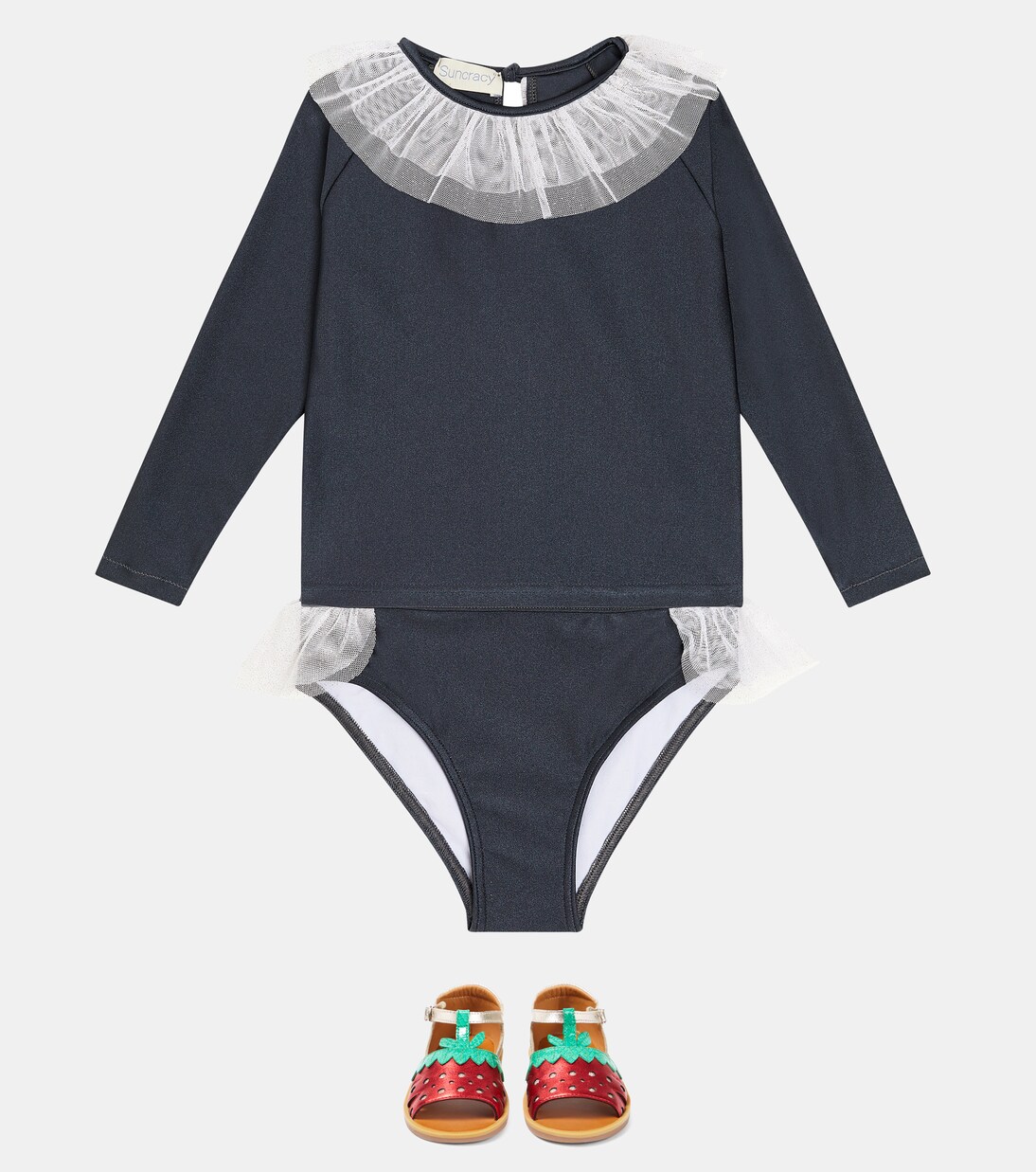 Saladeta tulle-trimmed top | Suncracy