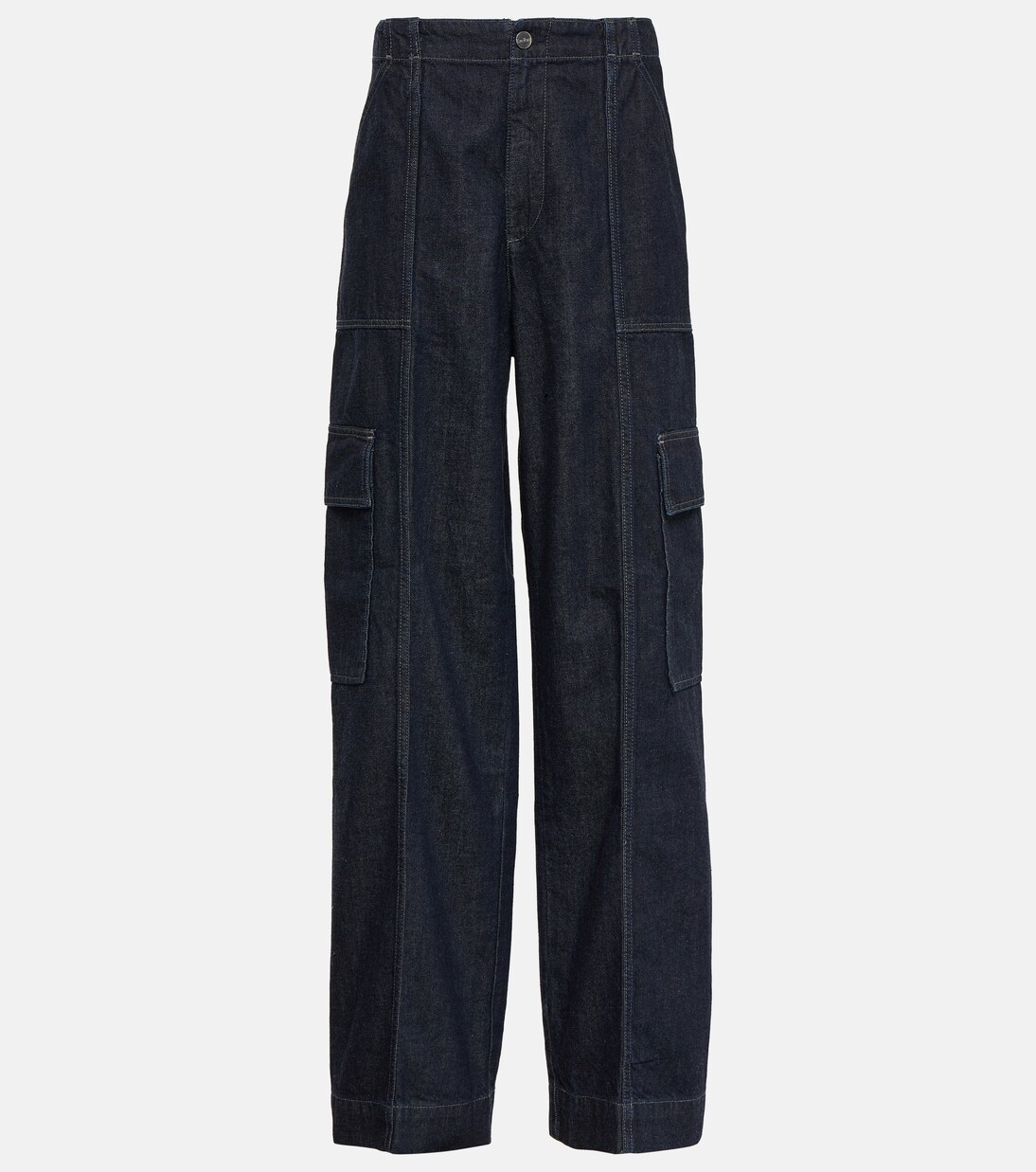 X EmRata High-Rise Cargo-Jeans Amia | AG Jeans