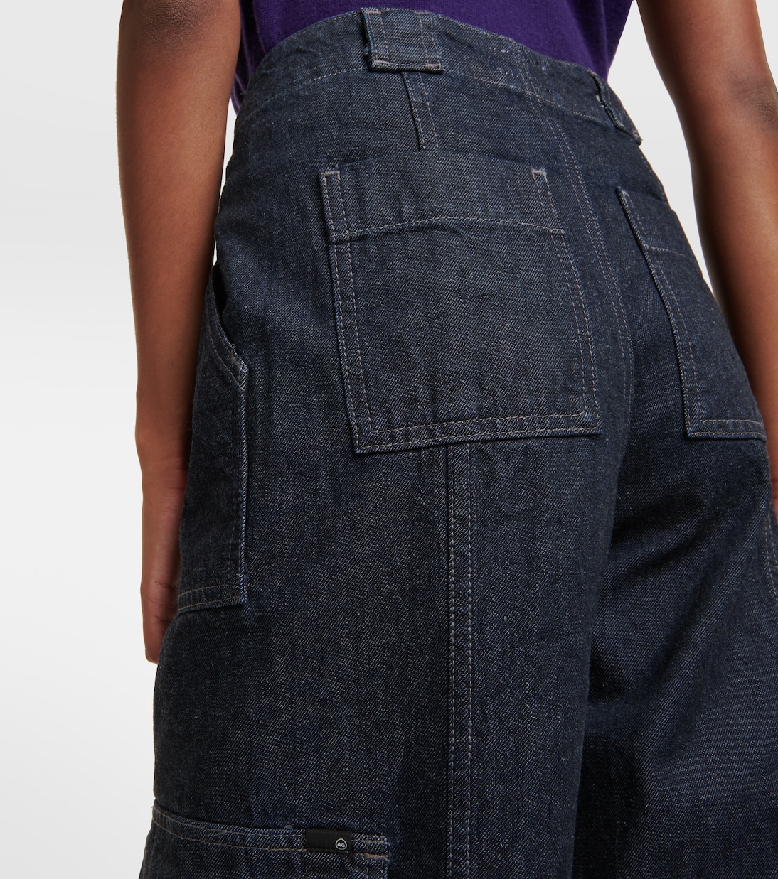 X EmRata High-Rise Cargo-Jeans Amia | AG Jeans