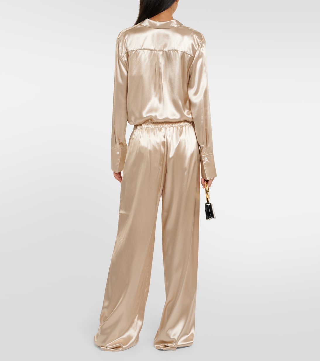 Weite Pyjama-Hose aus Satin | Ferragamo