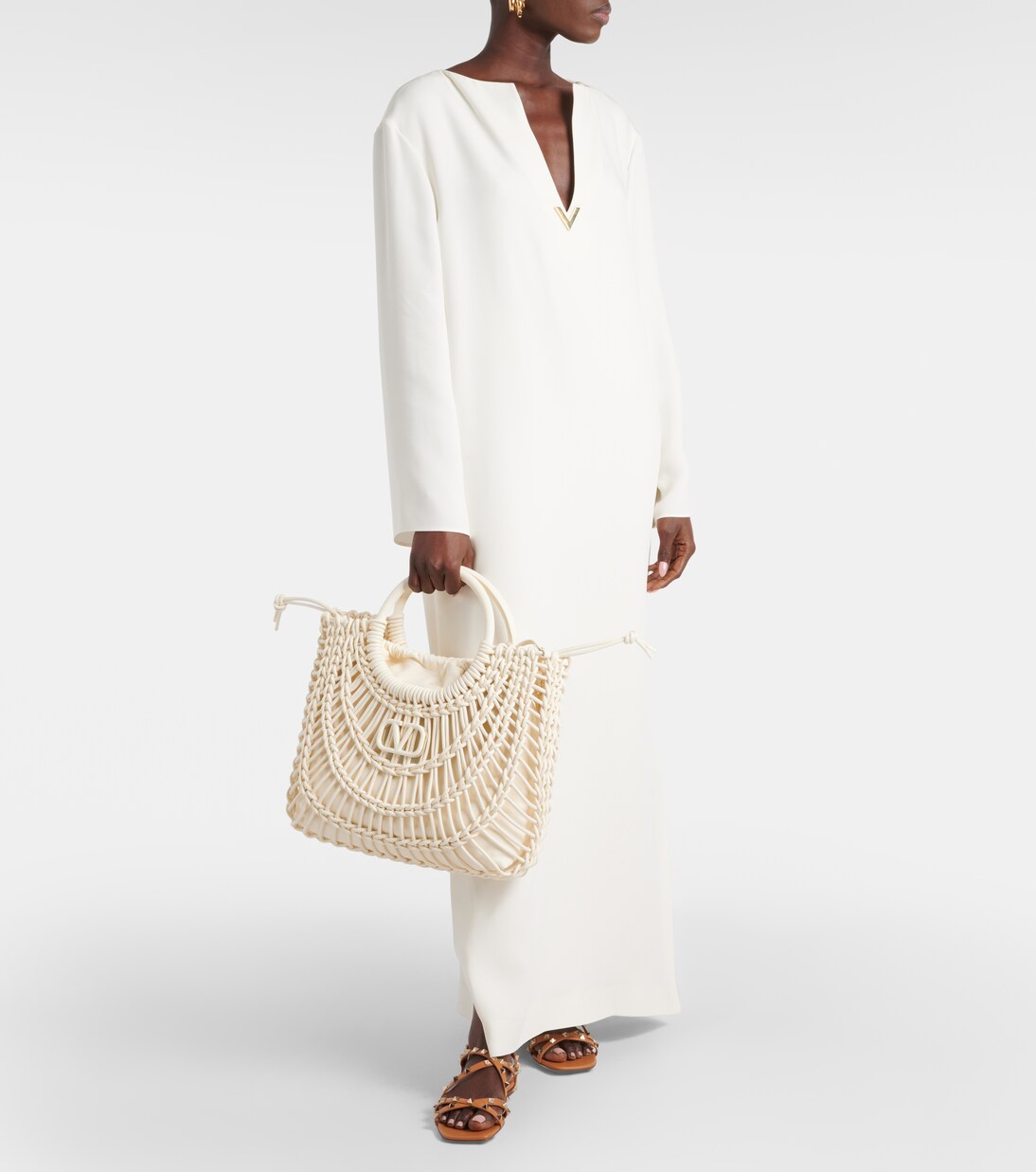 Sandalen Rockstud aus Leder | Valentino Garavani