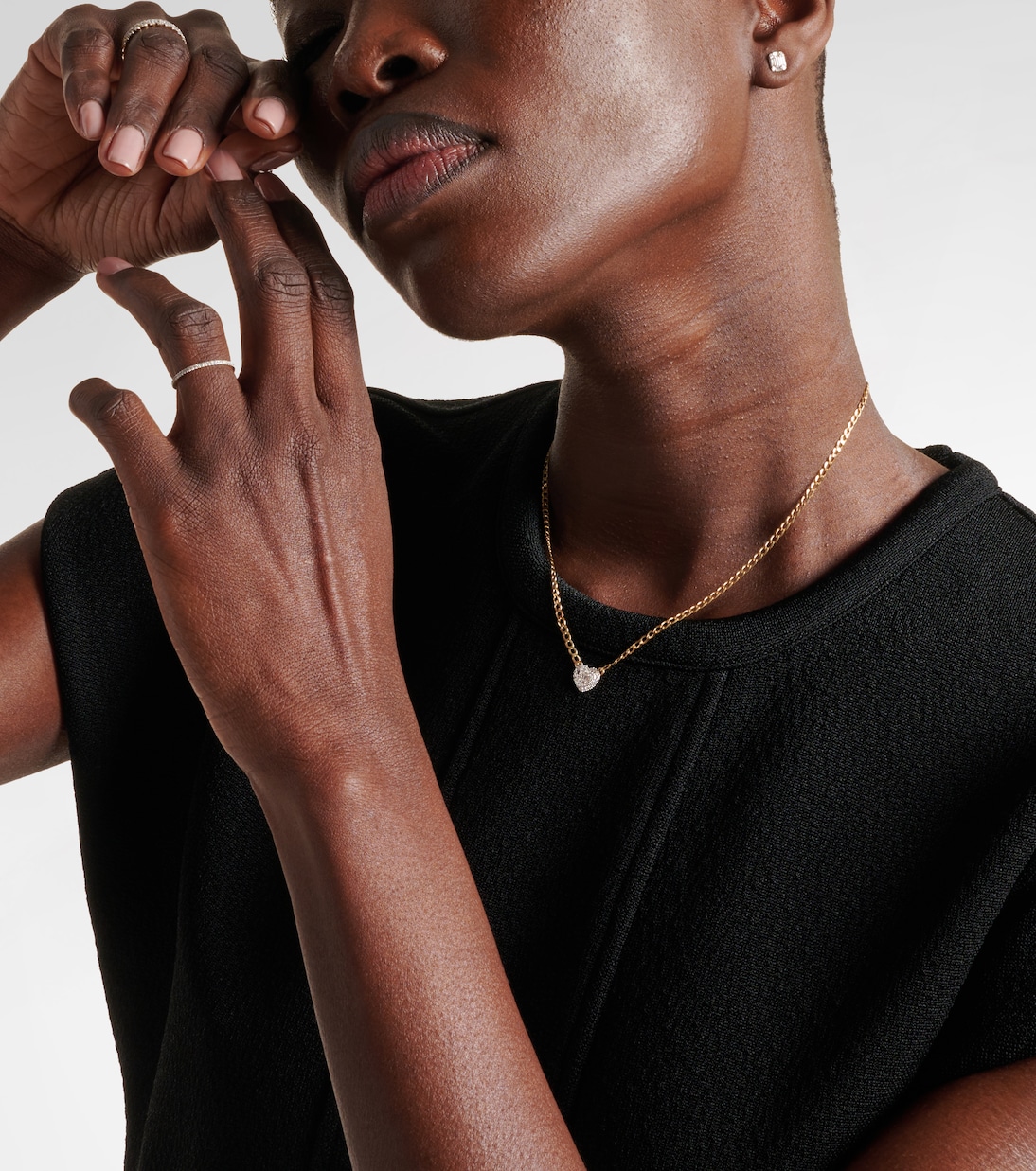 Halskette aus 10kt Gelbgold mit Diamanten | Stone and Strand