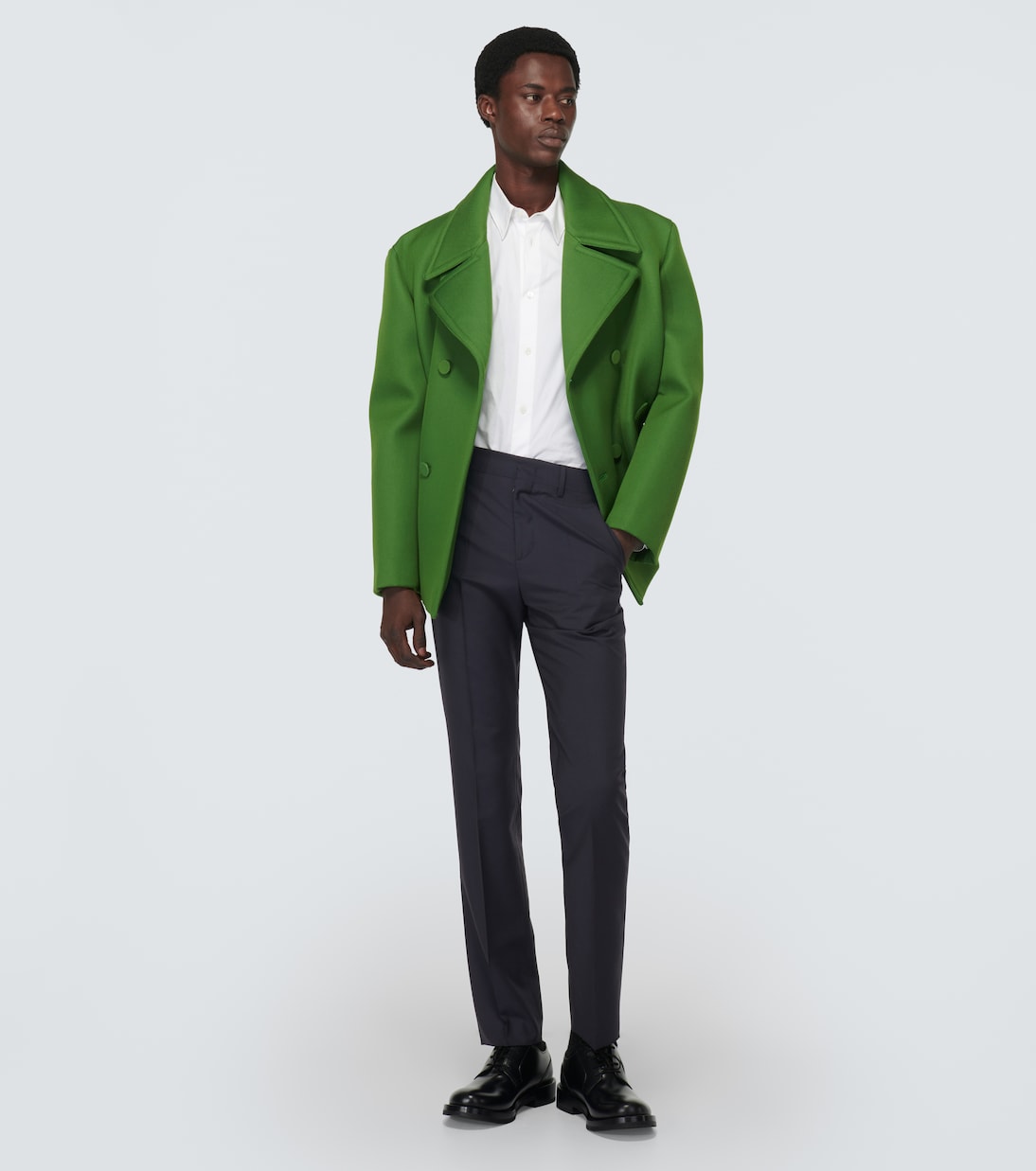 Wool and mohair straight pants | Valentino