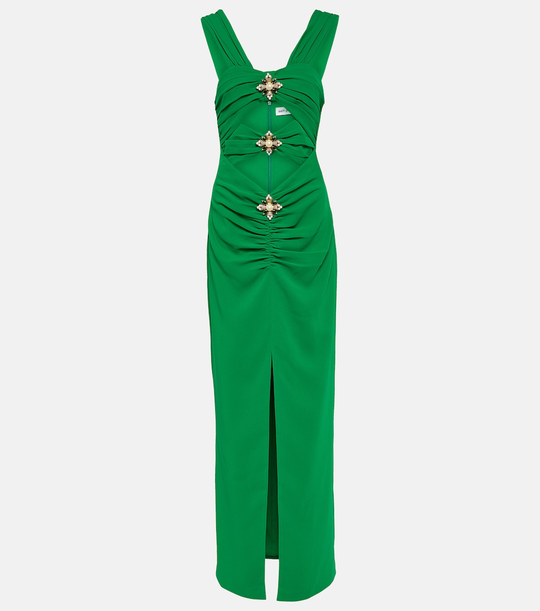 Verzierte Robe aus Crêpe | Self-Portrait