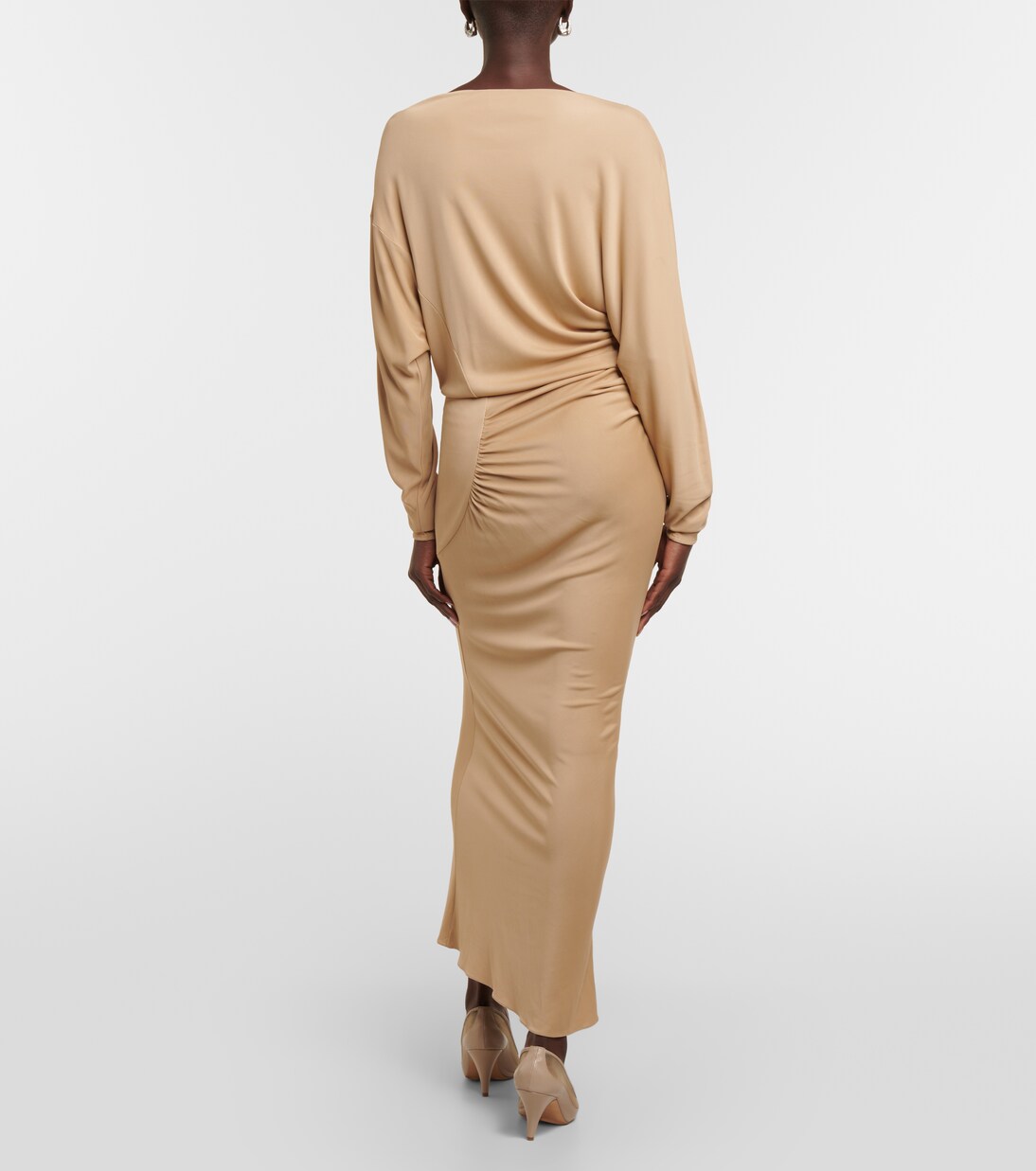 Oron ruched jersey midi dress | Khaite