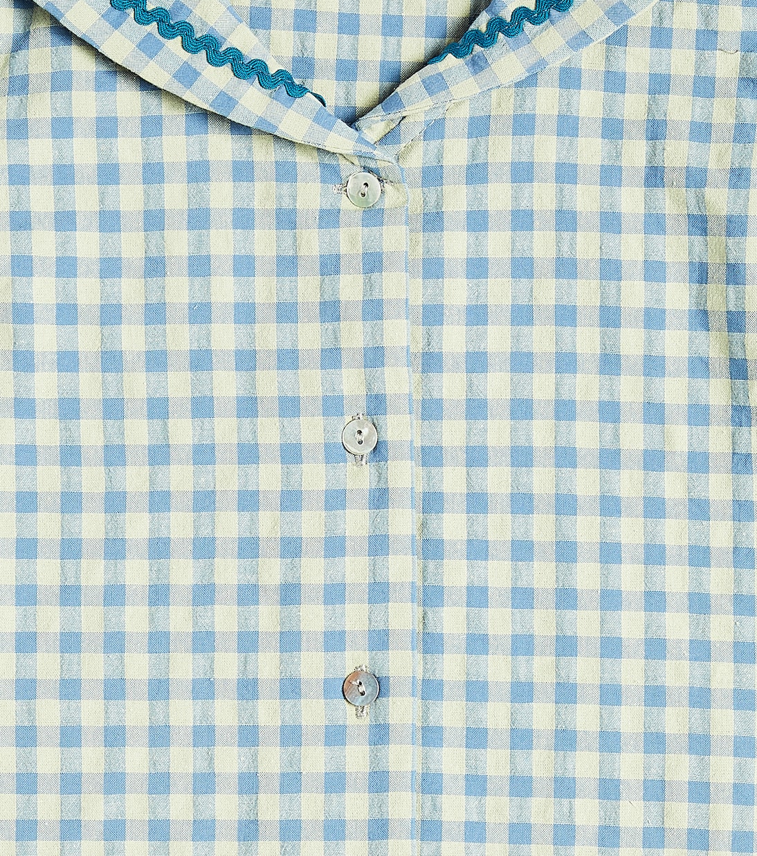 Georgina gingham cotton-blend shirt | La Coqueta