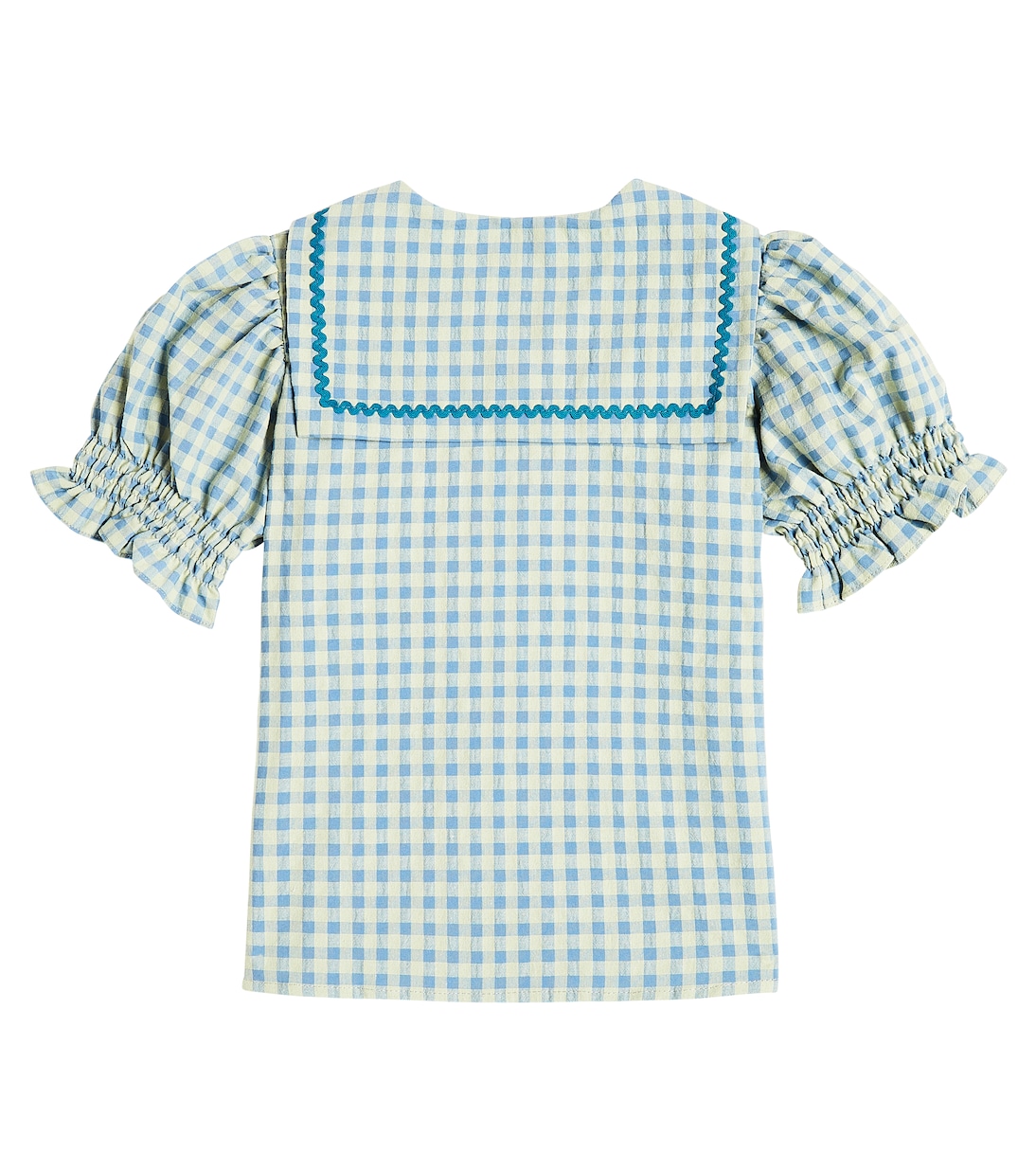 Georgina gingham cotton-blend shirt | La Coqueta