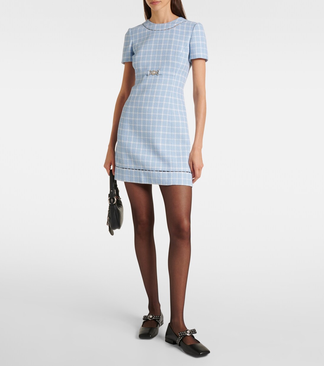 Verzierte Ballerinas Gianni Ribbon aus Leder | Versace